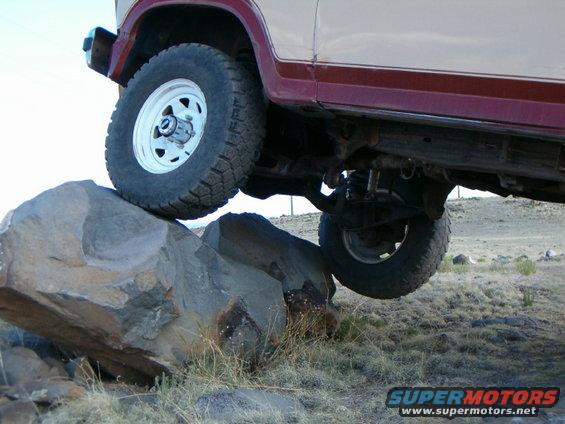 She walked right up the boulder