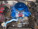 1985 Ford Crown Victoria LTD - Engine bay components including blue valve covers and air cleaner are visible.