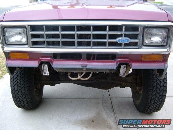Front view of a 1985 Ford Bronco II, showing the grille and headlights