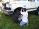 1990 Ford Bronco - inner screws being removed