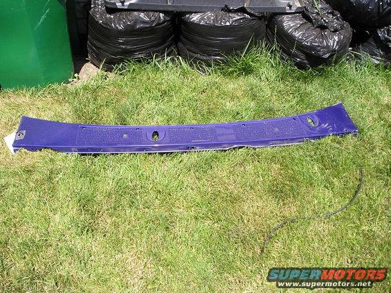 you have to swap the wiper cowl too
