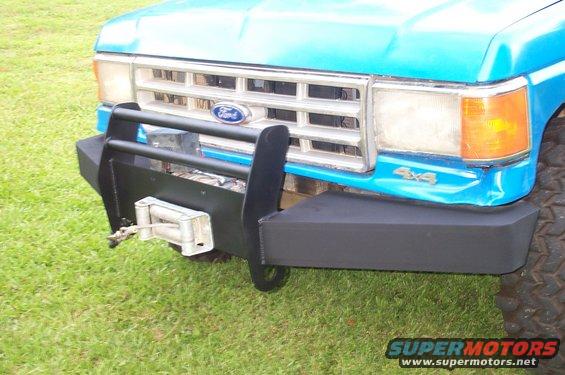 1987 Ford Bronco front bumper with winch and 4x4 badge