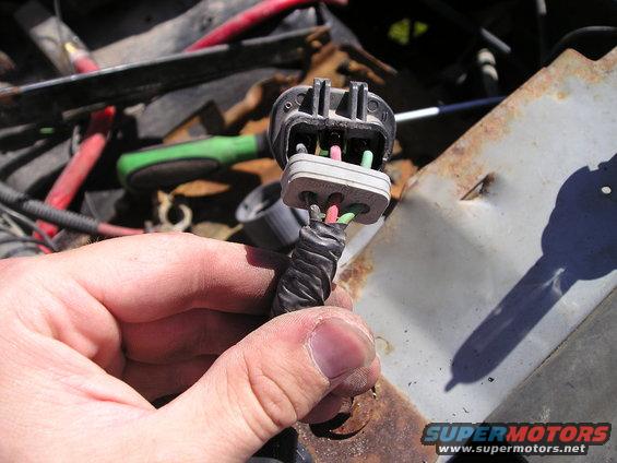 pull back plug to swap wires