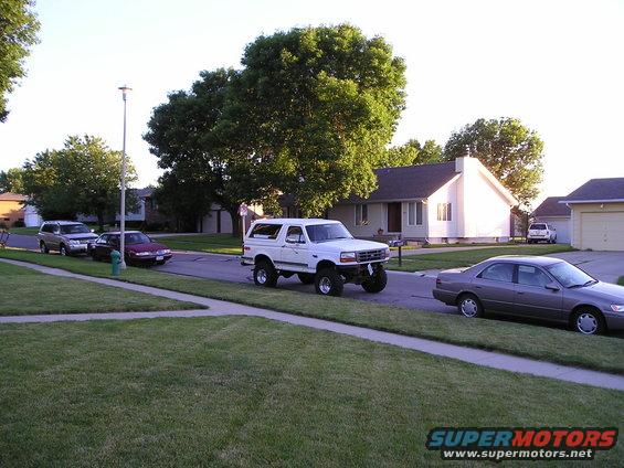 out in street
