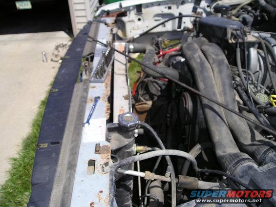 bolt radiator back up