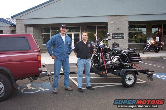 My first Harley coming home.