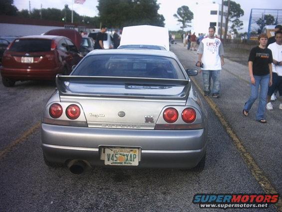 R33 ass. Notice how he has the license plate jerry-rigged to fit J-spec tag mounts