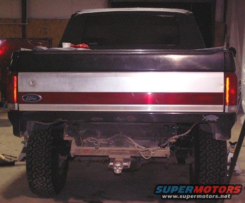 rear.jpg I've got a "Big Mike" rear bumper.   The Sky brackets are bolted on through the factory holes.  The size of the bracket means the bumper brackets are going to have to under go some significant grinding before the rear bumper can go back on.