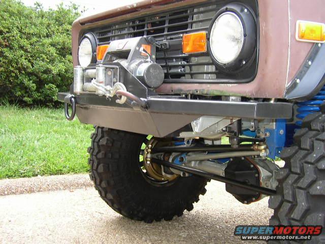 Front bumper with winch on a 1978 Ford Bronco
