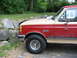1990 Ford Bronco - shot of the deflector matt and i installed too