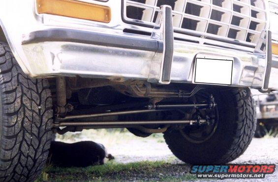 Front bumper and grille of a 1979 Ford Bronco with chrome accents and a license plate area