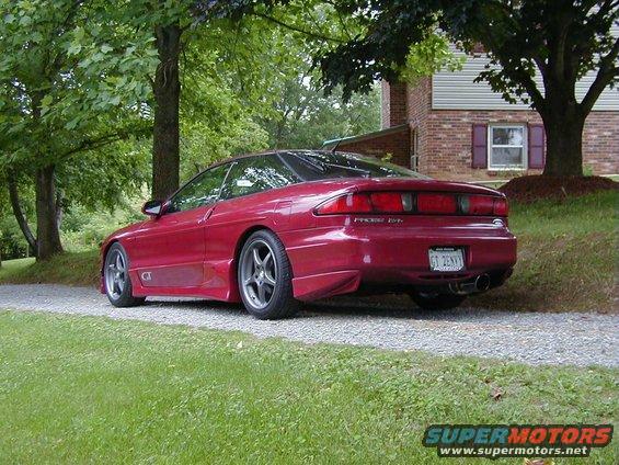 Red 1994 Ford Probe GT rear view