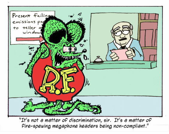 Cartoon frog with glasses and a red R.E. emblem on its chest stands before a counter