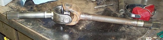 short side assembled, keeping the neck-down inner shafts for now