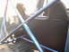 1978 Ford Bronco - Roll cage and seat installed inside a vehicle's interior.
