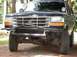 1993 Ford Bronco - as she stands today, tube front bumper, body lift and a diamondplate back bumper