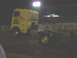1994 Ford F-150 - A yellow semi-truck cab, identified as 'Jack Rabbit', is seen at an outdoor event at night.