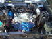 1970 Ford Ranchero - Engine bay detail showing a V8 engine with blue block and chrome accents.