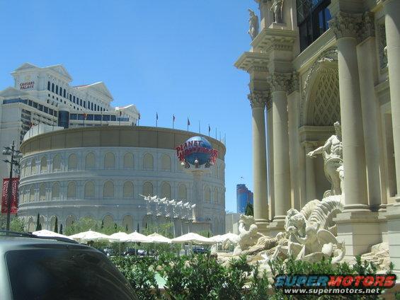 Planet Hollywood Las Vegas with Caesar's Palace in background