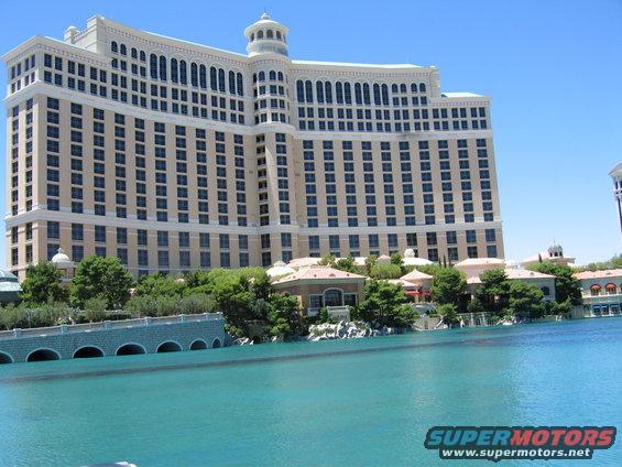 Bellagio Hotel and Casino with water in foreground
