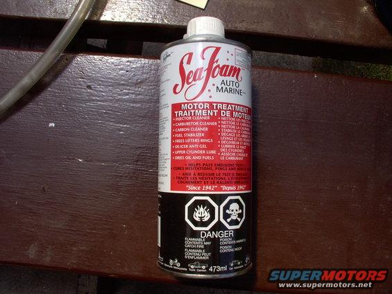 img_0012.jpg Everybody had been raving about Seafoam so I thought I'd try it as my idle had become erratic and was surging up and down a few hundred rpms.