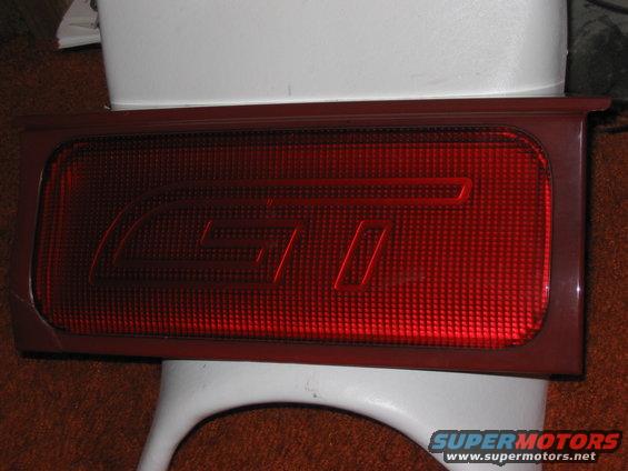 Red taillight with GT emblem
