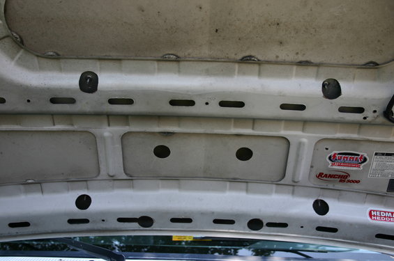 I had to drill 1 3/8" holes in the frame using a hole saw to be able to put the nuts and washers on the studs.