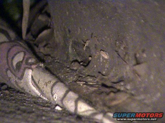 Tire with a cartoon face drawn on it, close-up view
