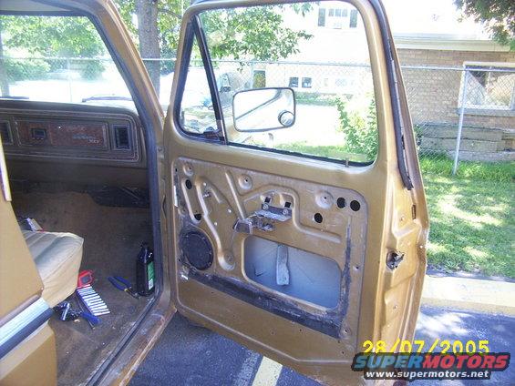 Door striped down pre body work