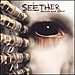 Album cover art for Seether's 'Disclaimer II' a close-up of an eye and mechanical parts