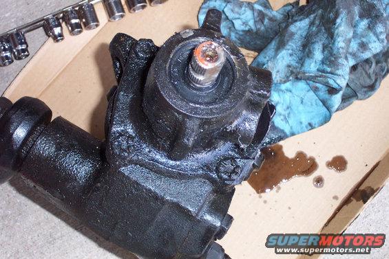 The gearbox removed from the vehicle