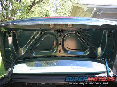 Green trunk interior with visible SuperMotors.net logo