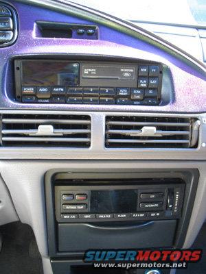 1995 Ford Taurus interior dashboard with Ford radio and climate controls