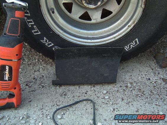 Here is the piece I bent to replace where it rotted out....
