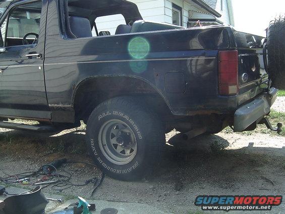 This is what it looks like all done.  All I have to do is to weld up the inner fender well to the outer and a little paint and it is done.

Much better than all that ugly rust and really easy to do too......