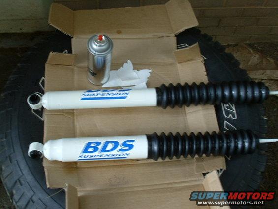front shocks getting clear coated
