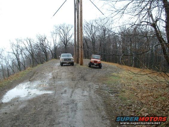 Very top of the hill