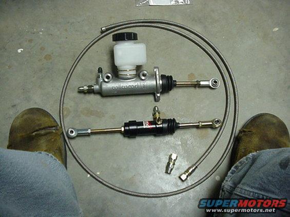 My new hydraulic clutch setup.