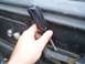 1981 Ford Bronco - removed the screw here and the window crank to move the door molding so I could remove the speaker to disconnect the speaker wiring so I co…