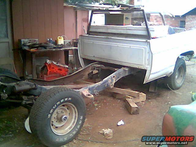 1979-chevy-2.jpg a truck i got from my cuzz to make into trailer if u look close u can see i already cut the frame