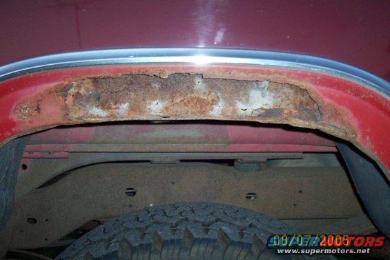 left fender rust