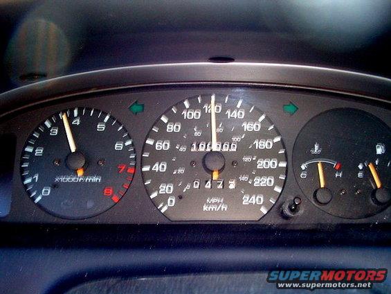There it is...ouch, 100,000kms