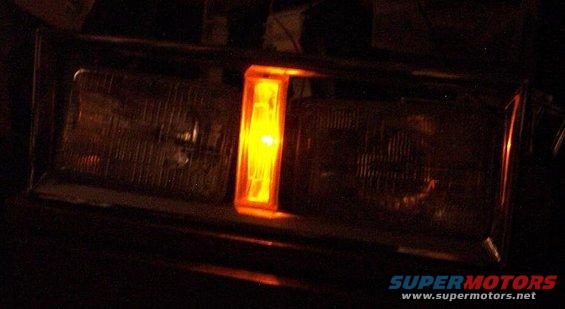 Headlight and amber marker light assembly