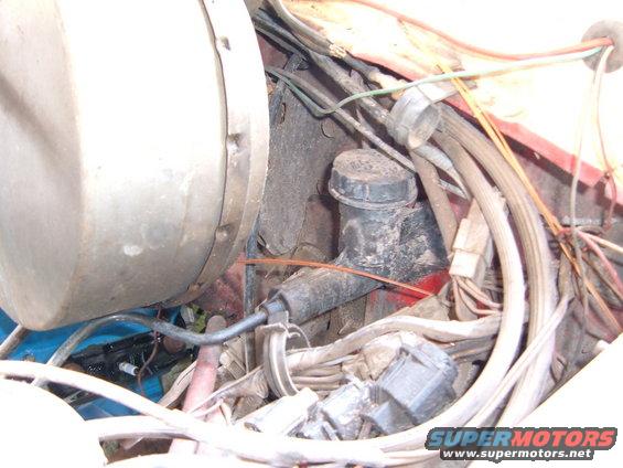 Brake fluid reservoir and master cylinder with wiring harness