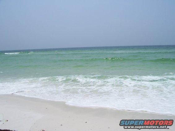 Beach with waves and a watermark that says SUPERMOTORS