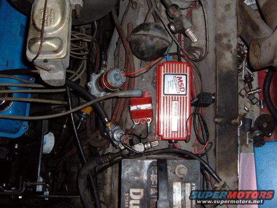 MSD ignition box and other engine components