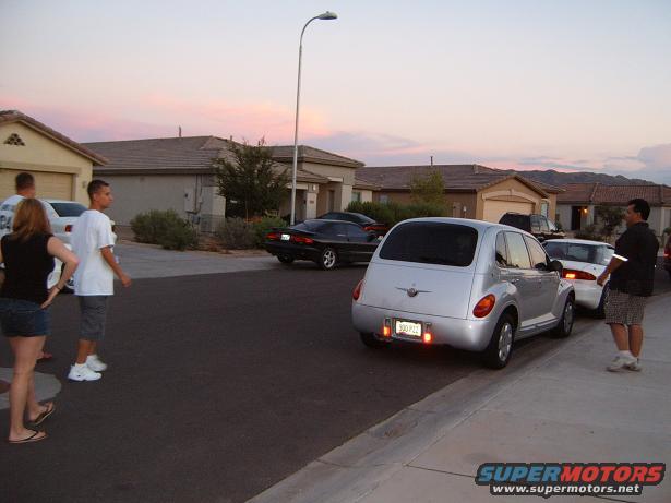 outside the house 
