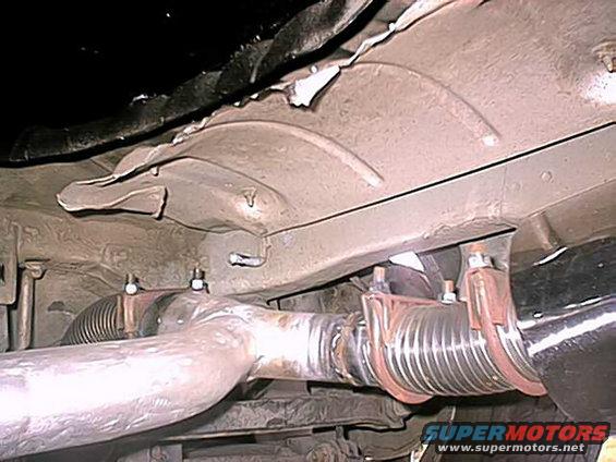 Exhaust system with flex pipe and chrome tip