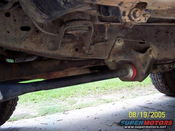 1987 Ford Bronco undercarriage showing suspension and frame components