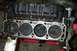 1985 Ford Bronco - Close-up view of an engine block, showing the cylinders and pistons.
